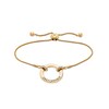 Thumbnail Image 1 of Previously Owned - Serena Williams jewelry  1/8 CT. T.W. Diamond Circle "UNSTOPPABLE" Bolo Bracelet in 10K Gold