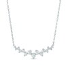 Thumbnail Image 1 of Previously Owned - Marilyn Monroe™ Collection 3/4 CT. T.W. Diamond Graduated Curved Scatter Necklace in 10K White Gold