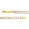 Thumbnail Image 2 of Previously Owned - Made in Italy 4.7mm Diamond-Cut Curb Chain Bracelet in 14K Gold - 8.25"