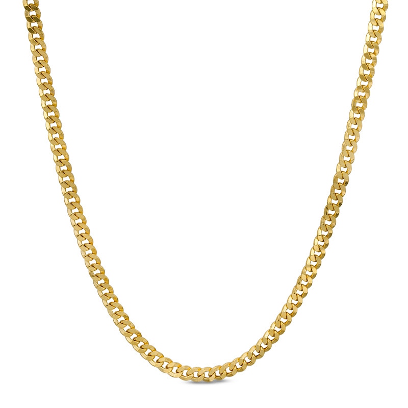 Main Image 1 of Previously Owned - Men's Made in Italy 4.6mm Cuban Curb Chain Necklace in 14K Gold - 22"