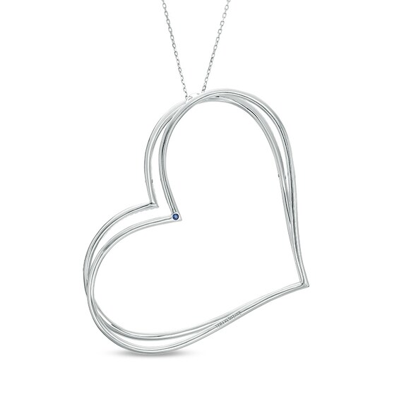 Previously Owned - The Kindred Heart from Vera Wang Love Collection 1 CT. T.w. Diamond Pendant in Sterling Silver