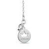 Thumbnail Image 2 of Previously Owned - Enchanted Disney Belle Diamond Accent Rose in Dome Pendant in Sterling Silver and 10K Rose Gold - 24"