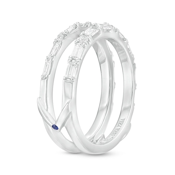 Previously Owned - Vera Wang Love Collection 1/2 CT. T.w. Diamond Solitaire Enhancer in 14K White Gold