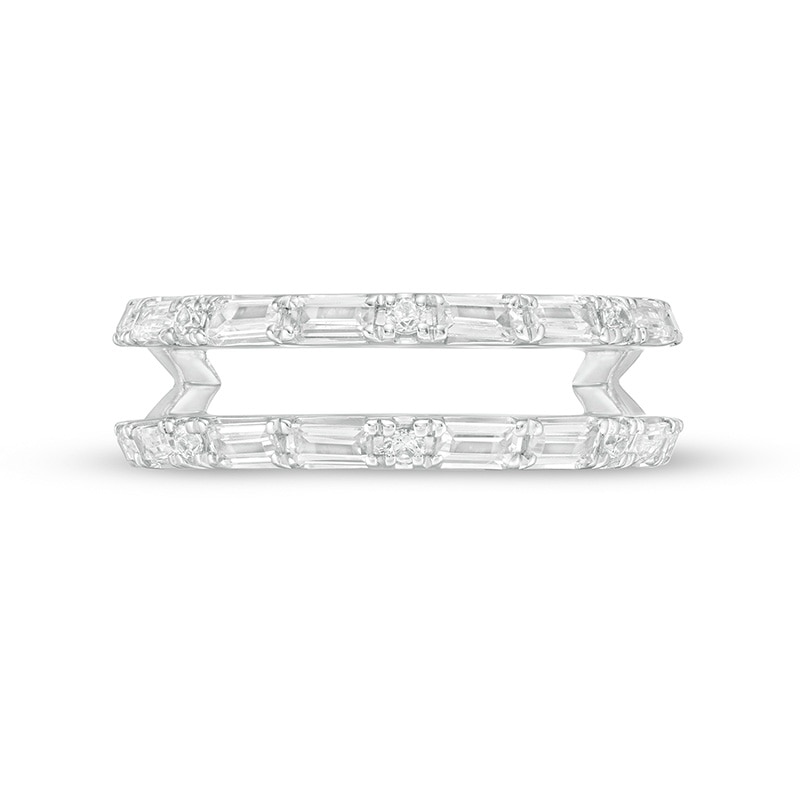 Previously Owned - Vera Wang Love Collection 1/2 CT. T.W. Diamond Solitaire Enhancer in 14K White Gold