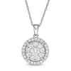 Thumbnail Image 1 of Previously Owned - 1 CT. T.W. Diamond Frame Pendant in 10K White Gold