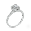 Thumbnail Image 3 of Previously Owned - 3/4 CT. T.W. Pear-Shaped Diamond Double Frame Engagement Ring in 14K White Gold