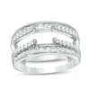Thumbnail Image 1 of Previously Owned - 1 CT. T.W. Diamond Double Row Solitaire Enhancer in 14K White Gold