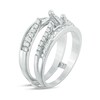 Thumbnail Image 2 of Previously Owned - 1 CT. T.W. Diamond Double Row Solitaire Enhancer in 14K White Gold