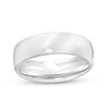 Thumbnail Image 1 of Previously Owned - 6.5mm Euro Wedding Band in 14K White Gold