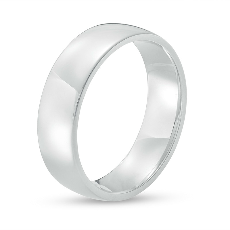 Main Image 3 of Previously Owned - 6.5mm Euro Wedding Band in 14K White Gold