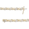 Thumbnail Image 3 of Previously Owned - 1 CT. T.W. Diamond Rolling Flame Link Bracelet in 10K Gold - 7.25"