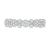 Thumbnail Image 4 of Previously Owned - 1/3 CT. T.W. Diamond Milgrain Stackable Band in 10K White Gold