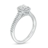 Thumbnail Image 3 of Previously Owned - Celebration Infinite™ 3/4 CT. T.W. Oval Diamond Frame Split Shank Engagement Ring in 14K White Gold