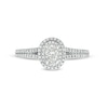 Thumbnail Image 4 of Previously Owned - Celebration Infinite™ 3/4 CT. T.W. Oval Diamond Frame Split Shank Engagement Ring in 14K White Gold