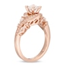 Thumbnail Image 3 of Previously Owned - Adrianna Papell 1-1/8 CT. T.W. Diamond Bypass Frame Leaf-Shank Engagement Ring in 14K Rose Gold (F/I1)
