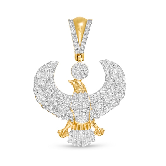 Previously Owned - Men's 1/2 CT. T.w. Diamond Eagle Necklace Charm in 10K Gold