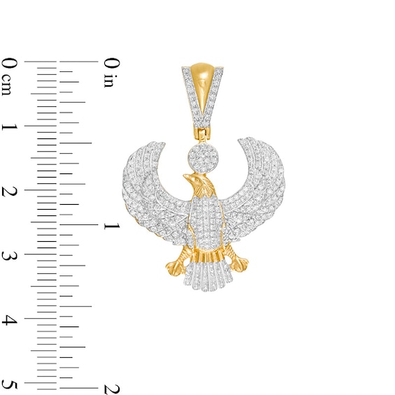 Previously Owned - 1/2 CT. T.w. Diamond Eagle Necklace Charm in 10K Gold