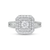 Thumbnail Image 4 of Previously Owned - Celebration Ideal 1-1/4 CT. T.W. Princess-Cut Diamond Double Frame Engagement Ring in 14K White Gold