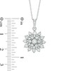 Thumbnail Image 2 of Previously Owned - 1/2 CT. T.W. Diamond Sunburst Pendant in 10K White Gold