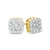 Thumbnail Image 1 of Previously Owned - 1/2 CT. T.W. Diamond Square Frame Stud Earrings in 10K Gold