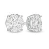 Thumbnail Image 1 of Previously Owned - 1 CT. T.W. Composite Diamond Stud Earrings in 10K White Gold