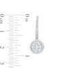 Thumbnail Image 3 of Previously Owned - 1/2 CT. T.W. Multi-Diamond Double Frame Drop Earrings in 10K White Gold