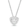 Thumbnail Image 1 of Previously Owned - 1/3 CT. T.W. Diamond Trillion Frame Pendant in 10K White Gold