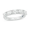 Thumbnail Image 1 of Previously Owned - Vera Wang Love Collection 1-1/2 CT. T.W. Oval Diamond Five Stone Band in 14K White Gold (I/SI2)