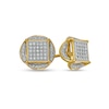 Thumbnail Image 1 of Previously Owned - 1/4 CT. T.W. Composite Diamond Geometric Stud Earrings in 10K Gold