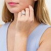 Thumbnail Image 2 of Previously Owned - 1-1/3 CT. T.W. Cushion Multi-Diamond Frame Multi-Row Vintage-Style Bridal Set in 10K White Gold