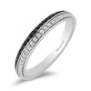 Thumbnail Image 1 of Previously Owned - Enchanted Disney Villains Cruella De Vil 1/3 CT. T.W. Black and White Diamond Band in 14K White Gold