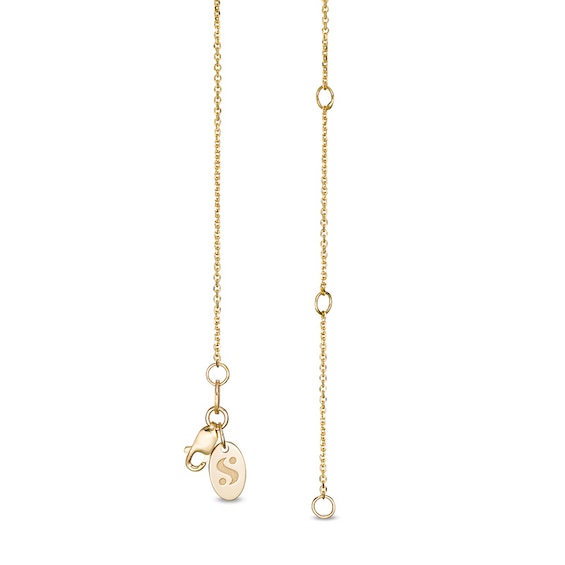 Previously Owned - Serena Williams Jewelry 1/5 CT. T.w. Diamond Heart "loved" Pendant in 10K Gold