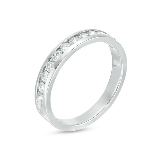 Previously Owned - 1/2 CT. T.w. Diamond Channel Band in 14K White Gold
