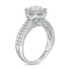 Thumbnail Image 3 of Previously Owned - 1 CT. T.W. Princess-Cut Quad Diamond Frame Vintage-Style Engagement Ring in 14K White Gold