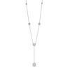 Thumbnail Image 1 of Previously Owned - 1 CT. T.W. Multi-Diamond Diamond Station &quot;Y&quot; Necklace in 10K White Gold – 19.5&quot;