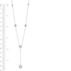 Thumbnail Image 3 of Previously Owned - 1 CT. T.W. Multi-Diamond Diamond Station &quot;Y&quot; Necklace in 10K White Gold – 19.5&quot;