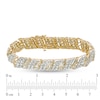 Thumbnail Image 4 of Previously Owned - 10 CT. T.W. Baguette and Round Diamond Wave Bracelet in 10K Gold