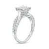 Thumbnail Image 3 of Previously Owned - 1 CT. T.W. Princess-Cut Quad Diamond Twist Shank Engagement Ring in 14K White Gold