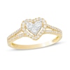 Thumbnail Image 1 of Previously Owned - 1/2 CT. T.W. Composite Diamond Heart Frame Ring in 10K Gold