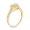 Thumbnail Image 3 of Previously Owned - 1/2 CT. T.W. Composite Diamond Heart Frame Ring in 10K Gold