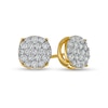 Thumbnail Image 1 of Previously Owned - Men's 1 CT. T.W. Multi-Diamond Stud Earrings in 10K Gold