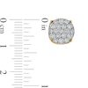 Thumbnail Image 3 of Previously Owned - Men's 1 CT. T.W. Multi-Diamond Stud Earrings in 10K Gold
