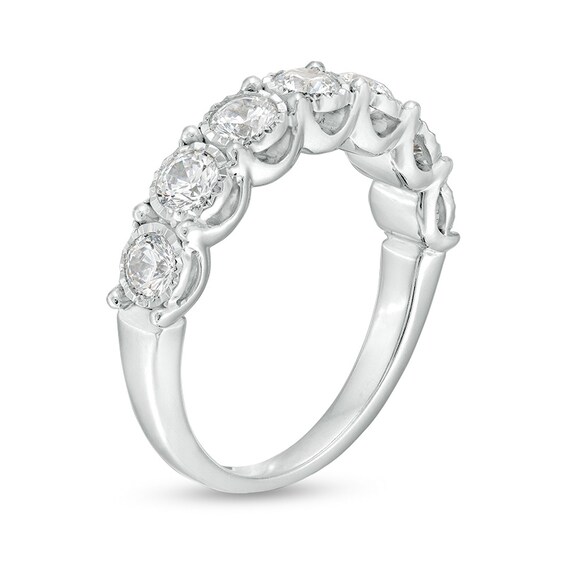 Previously Owned - 1 CT. T.w. Diamond Seven Stone Anniversary Band in 10K White Gold