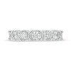 Thumbnail Image 4 of Previously Owned - 1 CT. T.W. Diamond Seven Stone Anniversary Band in 10K White Gold