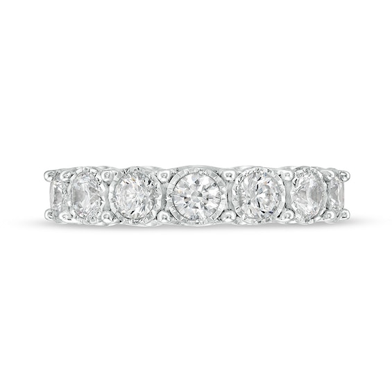 Previously Owned - 1 CT. T.w. Diamond Seven Stone Anniversary Band in 10K White Gold