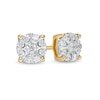Thumbnail Image 1 of Previously Owned - 1/4 CT. T.W. Multi-Diamond Stud Earrings in 10K Two-Tone Gold