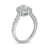 Thumbnail Image 3 of Previously Owned - 1-1/2 CT. T.W. Oval Diamond Double Scallop Frame Engagement Ring in 14K White Gold (I/SI2)