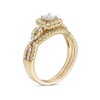 Thumbnail Image 3 of Previously Owned - 1 CT. T.W. Princess-Cut Diamond Frame Twist Shank Bridal Set in 14K Gold