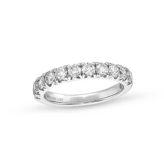 Previously Owned - Vera Wang Love Collection 1 CT. T.w. Diamond Eleven Stone Anniversary Band in 14K White Gold (I/Si2)