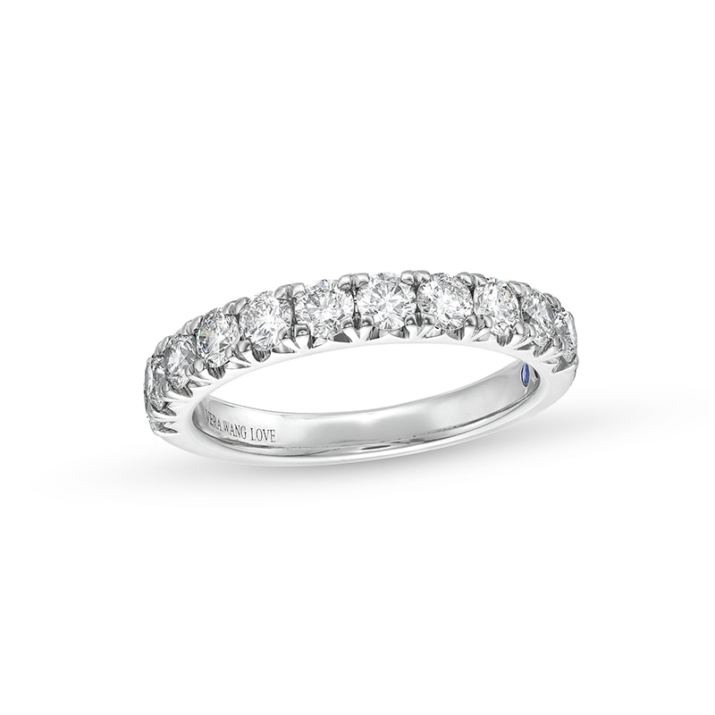 Main Image 1 of Previously Owned - Vera Wang Love Collection 1 CT. T.W. Diamond Eleven Stone Anniversary Band in 14K White Gold (I/SI2)